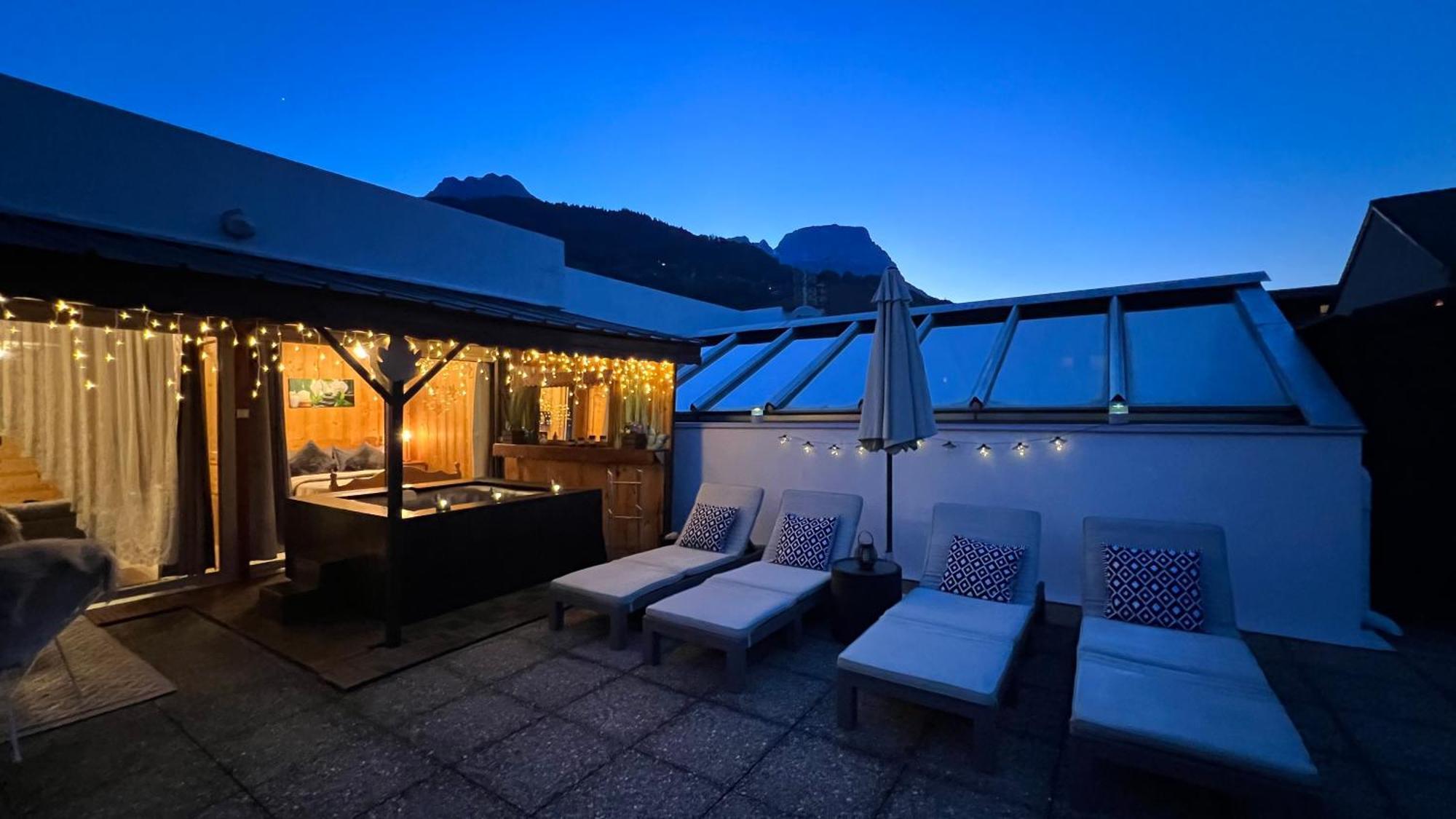 Rooftop 1 - Jacuzzi Prive Au Pied Du Monte-Blanco سالونش المظهر الخارجي الصورة
